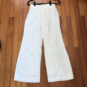 Banana Republic White Wide Leg Pants Size 6P